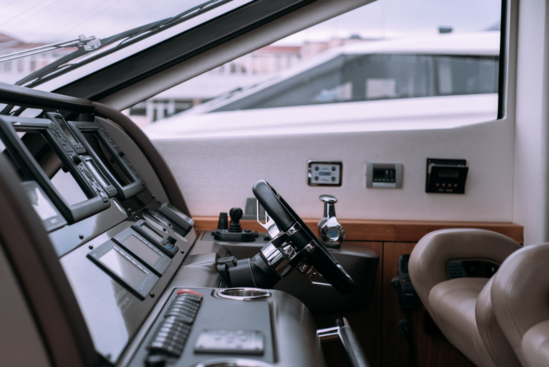 Superyacht hull detail